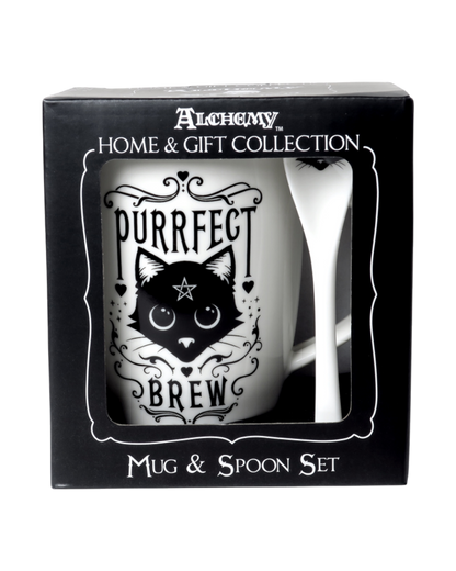 Purrfect Brew - Mug & Spoon