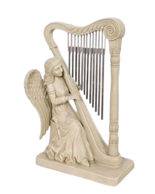 Angel with Harp Wind Chime