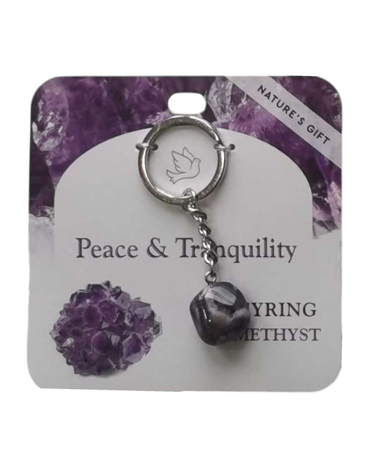 Amethyst- Peace & Tranquility Keyring