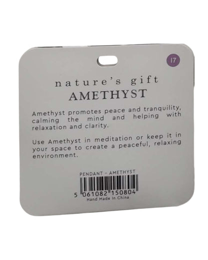Amethyst- Peace & Tranquility Pendant