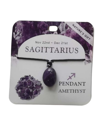 Amethyst- Sagittarius Pendant