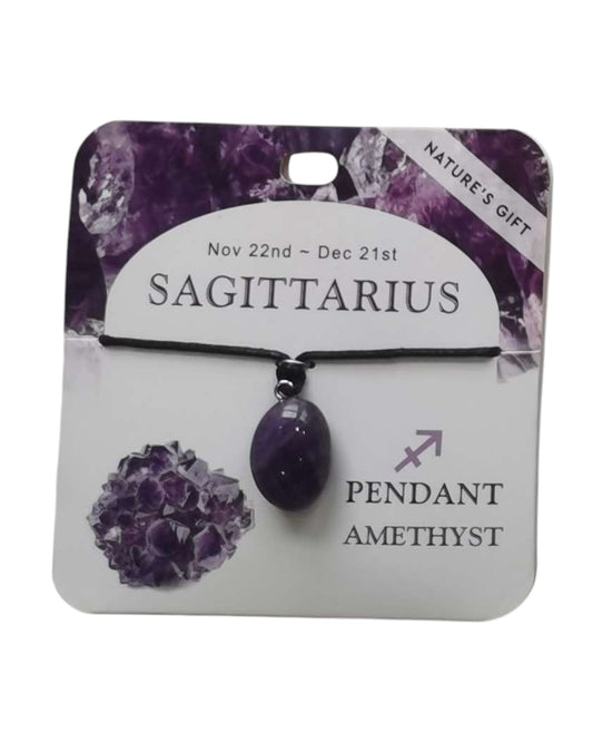 Amethyst- Sagittarius Pendant