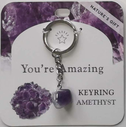 Amethyst- You’re Amazing Keyring