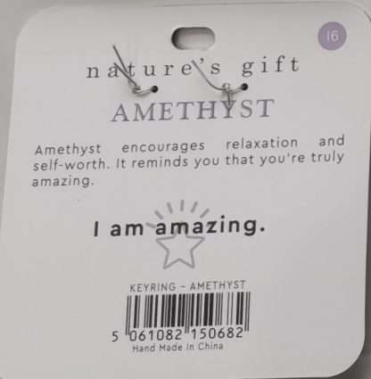 Amethyst- You’re Amazing Keyring