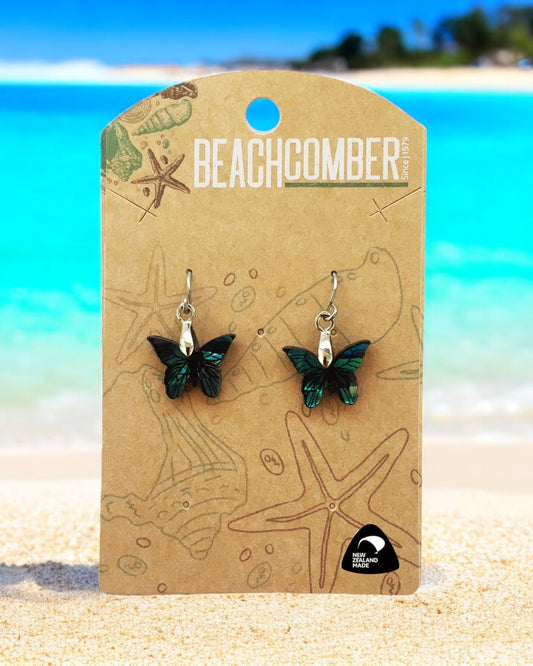 Paua Earrings Small Butterflies