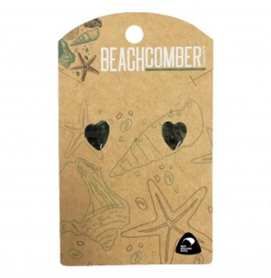 Greenstone Heart Studs