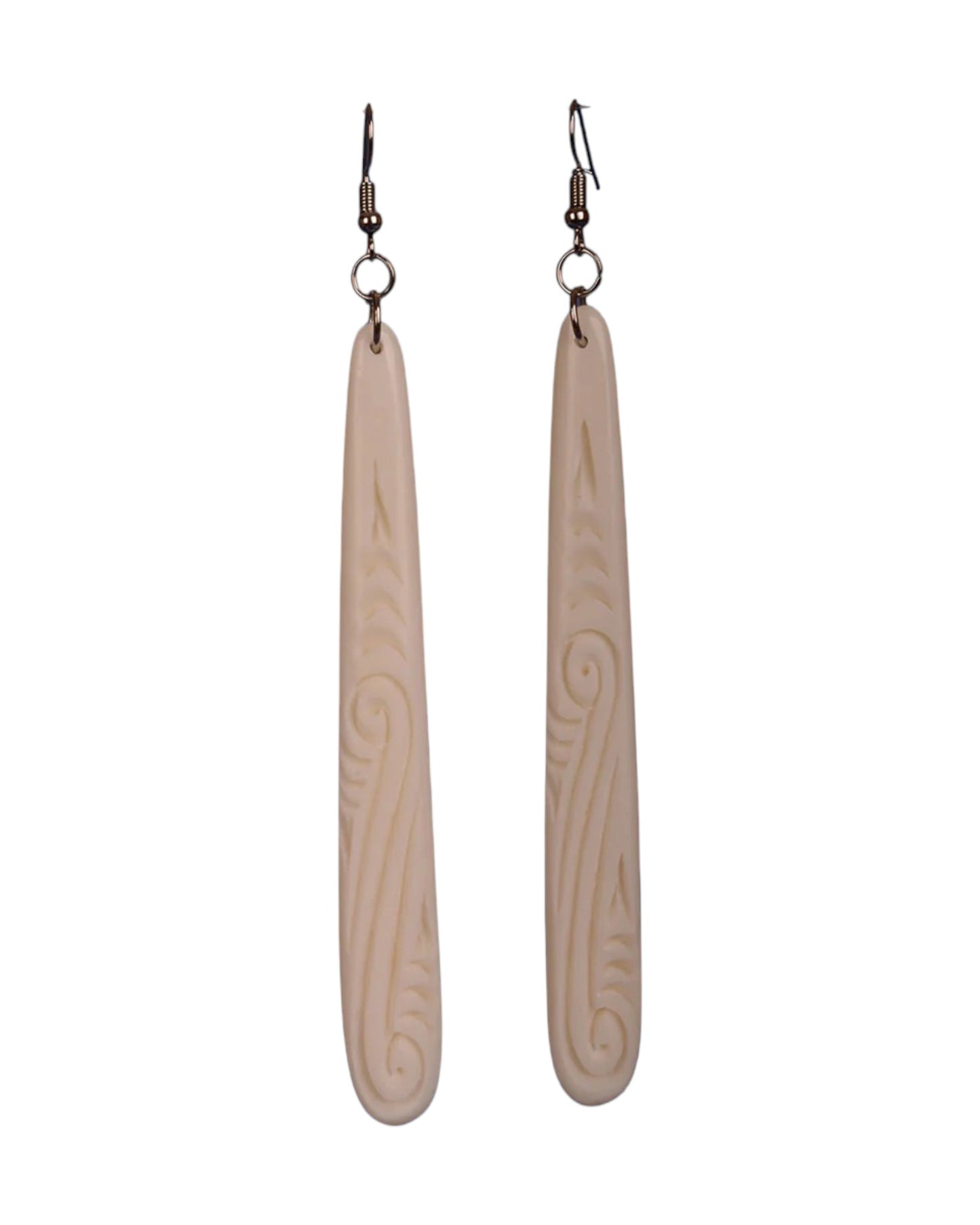 Bone Drop Earrings Large