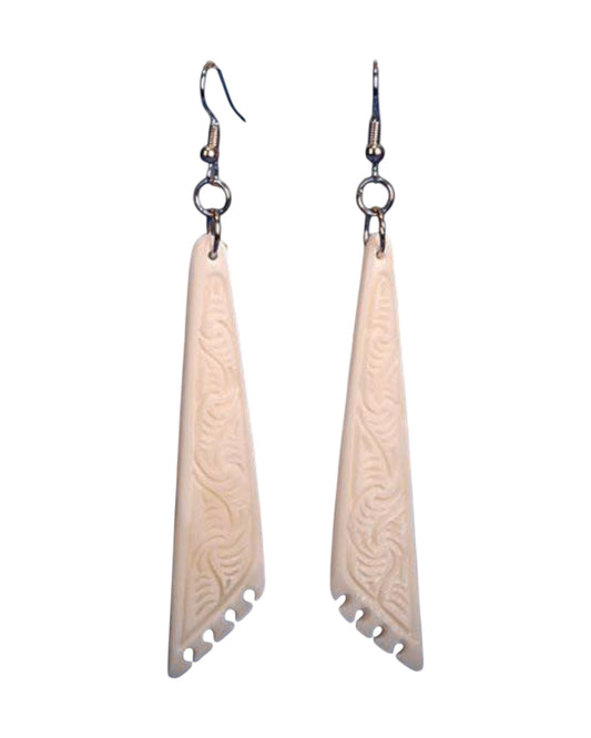 Bone Drop Earring with Detail