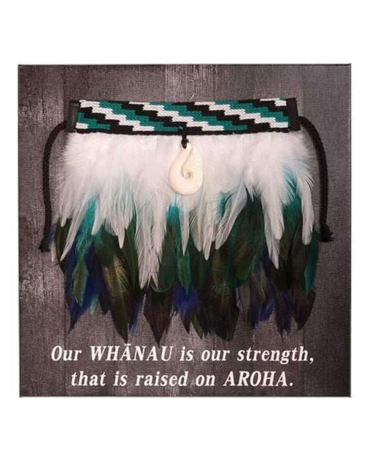 Mini Korowai on Canvas -  Our whanau