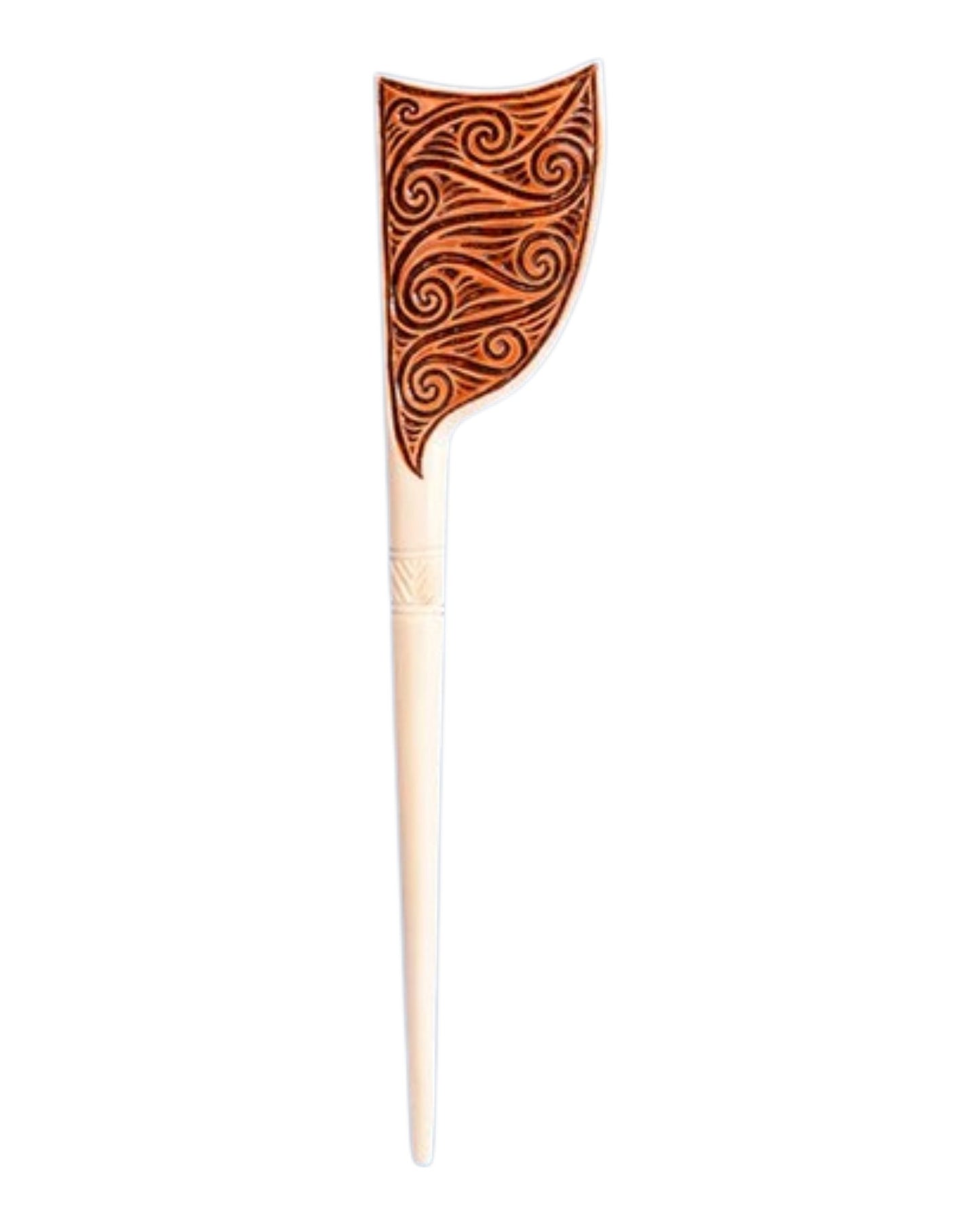 Bone Kōwhaiwhai Hair Pin -  Heru