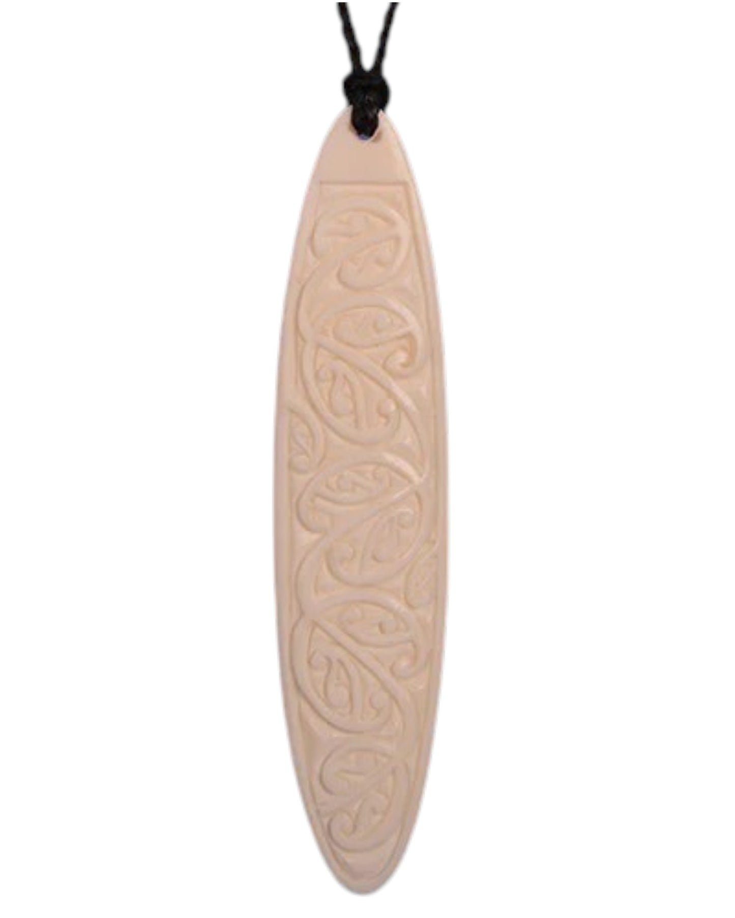 Bone Pendant Necklace - Mangopare (Hammerhead) design
