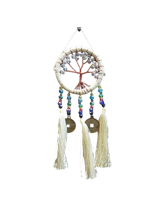 Dreamcatcher Tree of Life with Feng Shui Coins