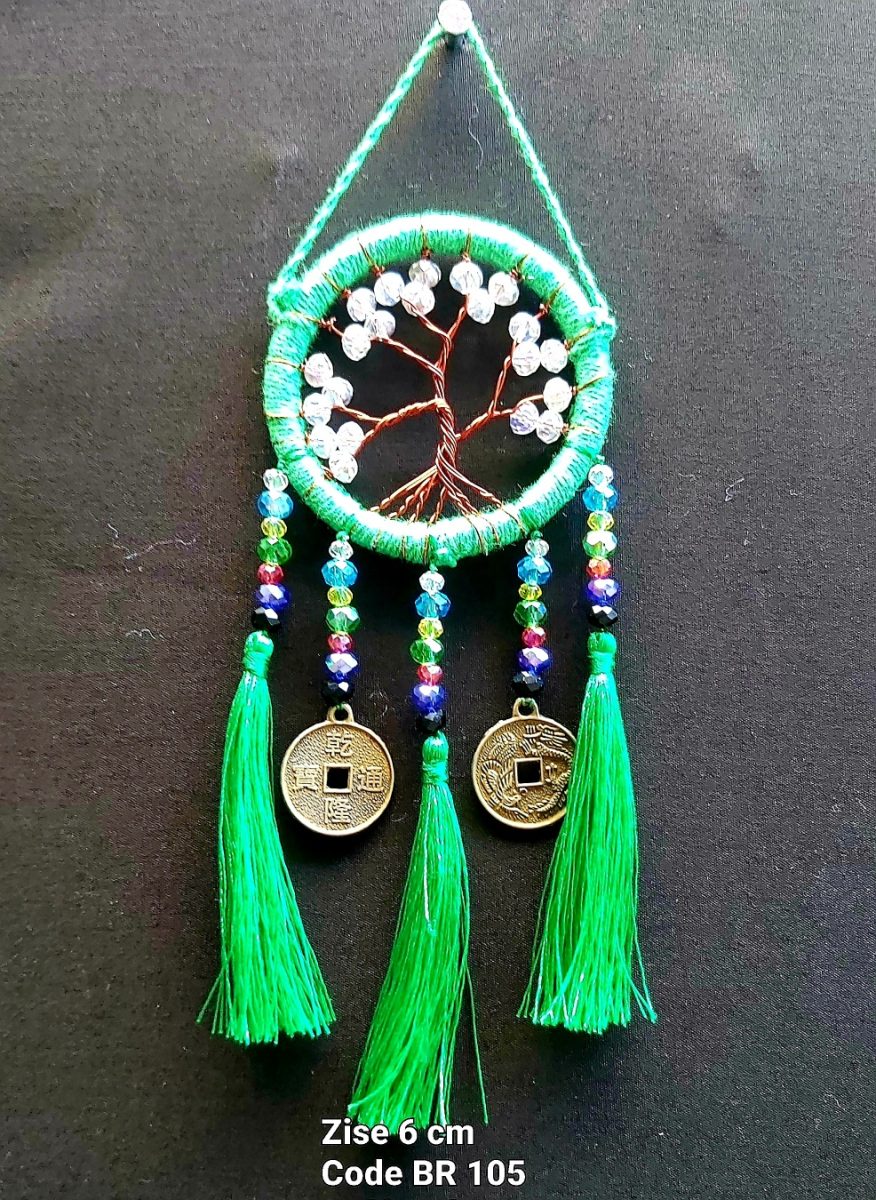 Dreamcatcher Tree of Light with Feng Shui Coins 6cm