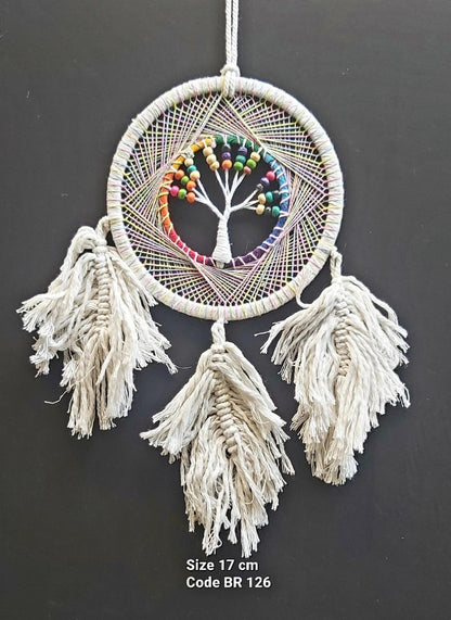 Dreamcatcher Beaded White Tree of Life