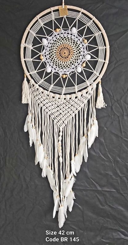 Dreamcatcher White Crochet