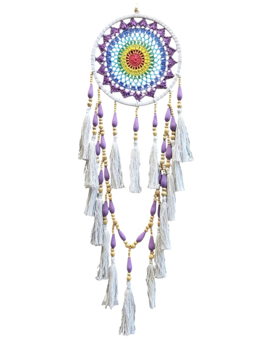 Dreamcatcher Rainbow Crochet with Tassles