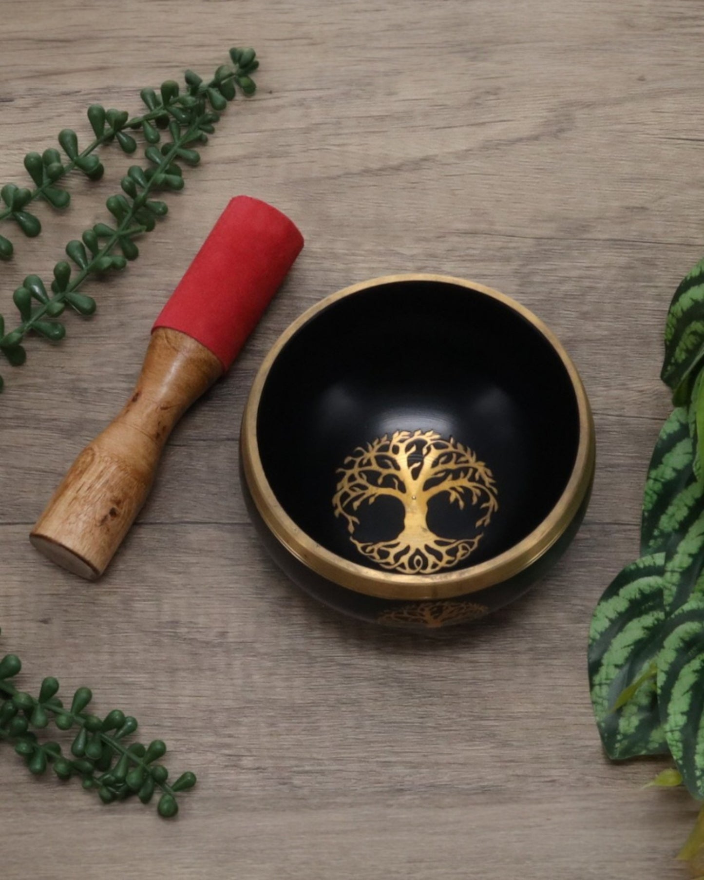 Tree of Life Brass Singing Bowl 6.5cm x 11cm