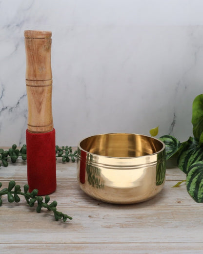 SINGING BOWL - Plain Brass 9cm
