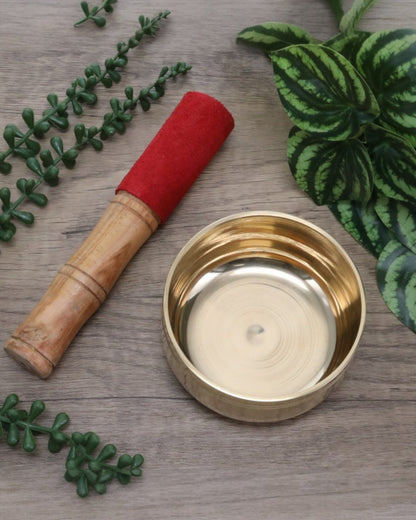 SINGING BOWL - Plain Brass 9cm