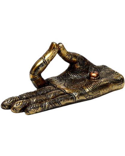 Henna Buddha Hand Incense Burner
