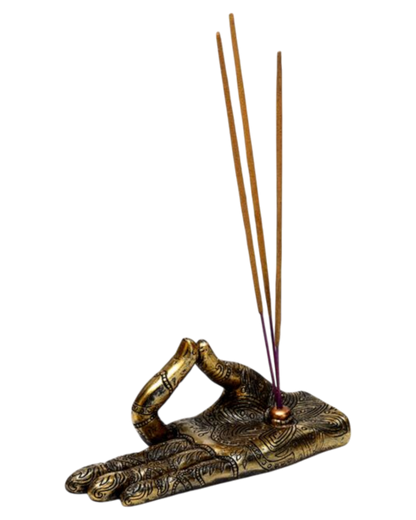 Henna Buddha Hand Incense Burner