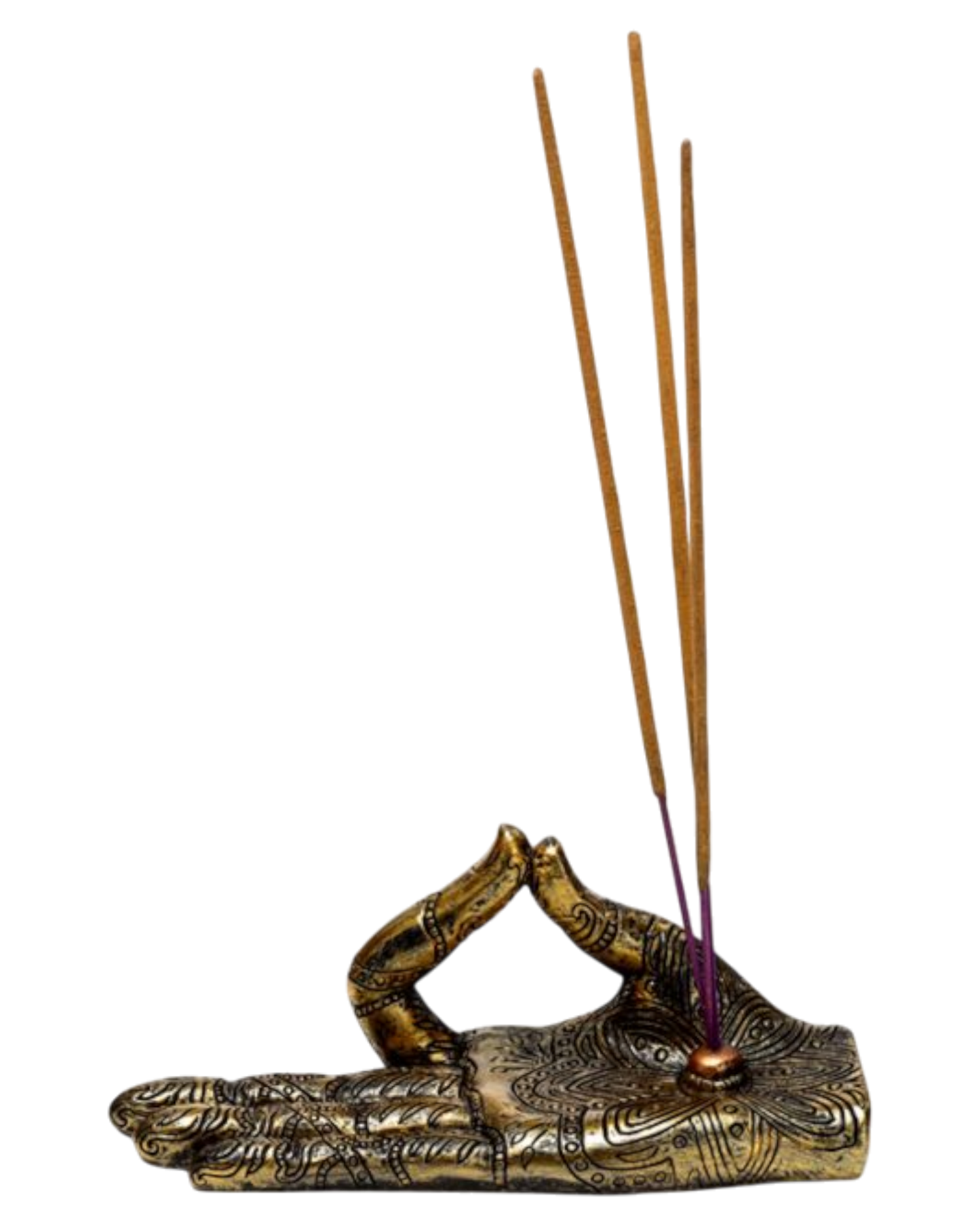 Henna Buddha Hand Incense Burner