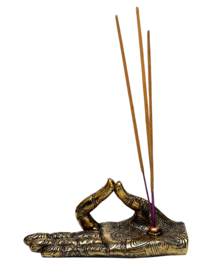 Henna Buddha Hand Incense Burner