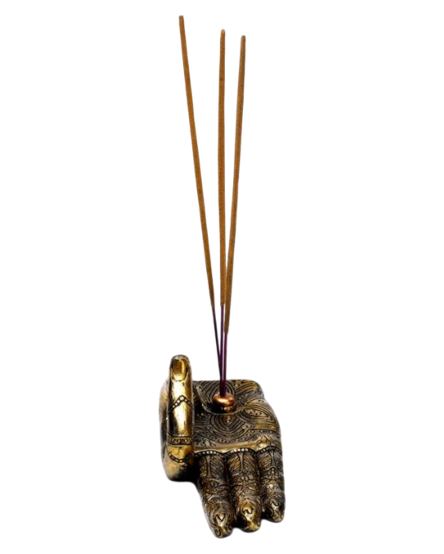 Henna Buddha Hand Incense Burner
