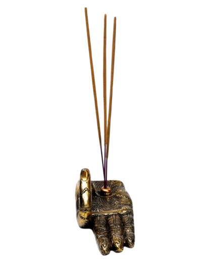 Henna Buddha Hand Incense Burner