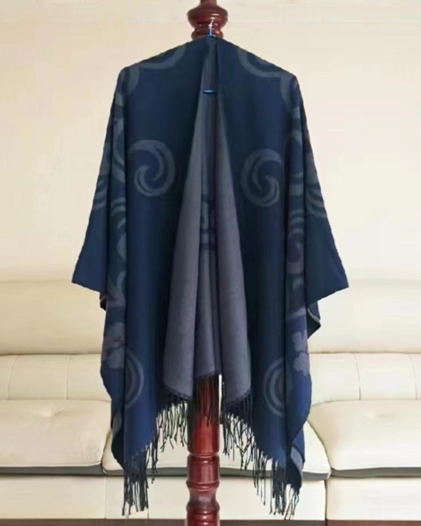 Cape with curls design TURQUOISE
