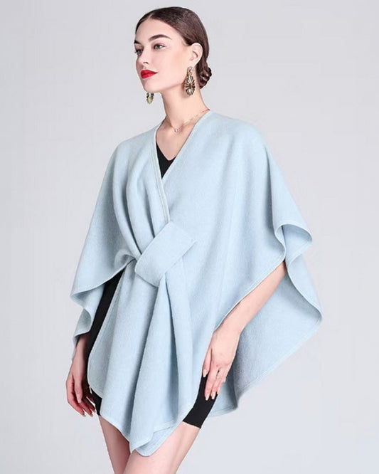 Davina Cape with pull through - BABY BLUE