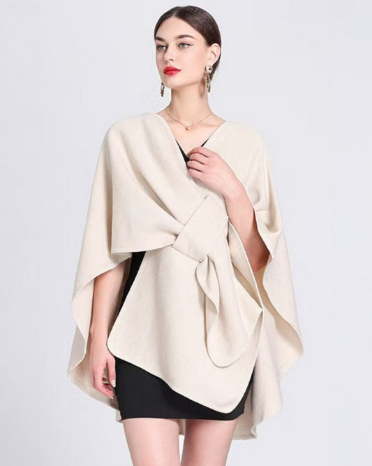 Davina Cape with pull through - IVORY