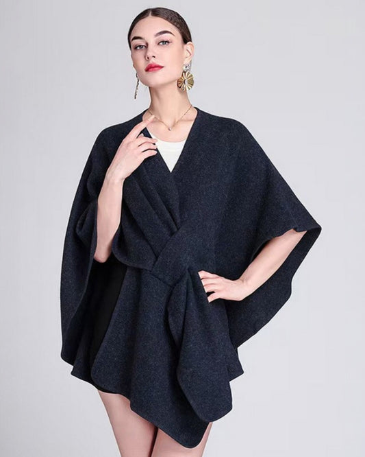 Davina Cape with pull through - NAVY