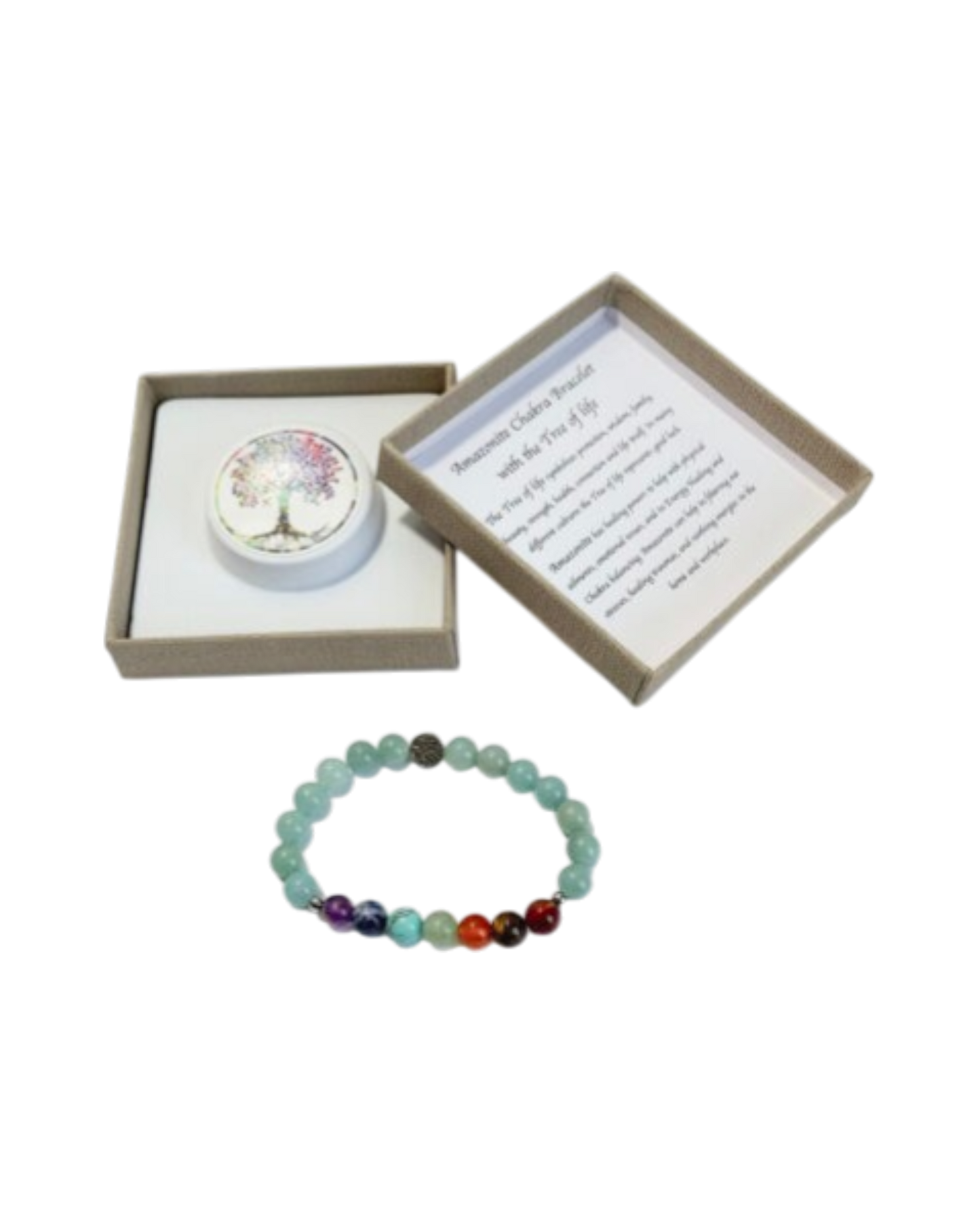 Chakra Bracelet Amazonite & Tree of Life Bead