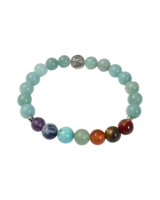 Chakra Bracelet Amazonite & Tree of Life Bead