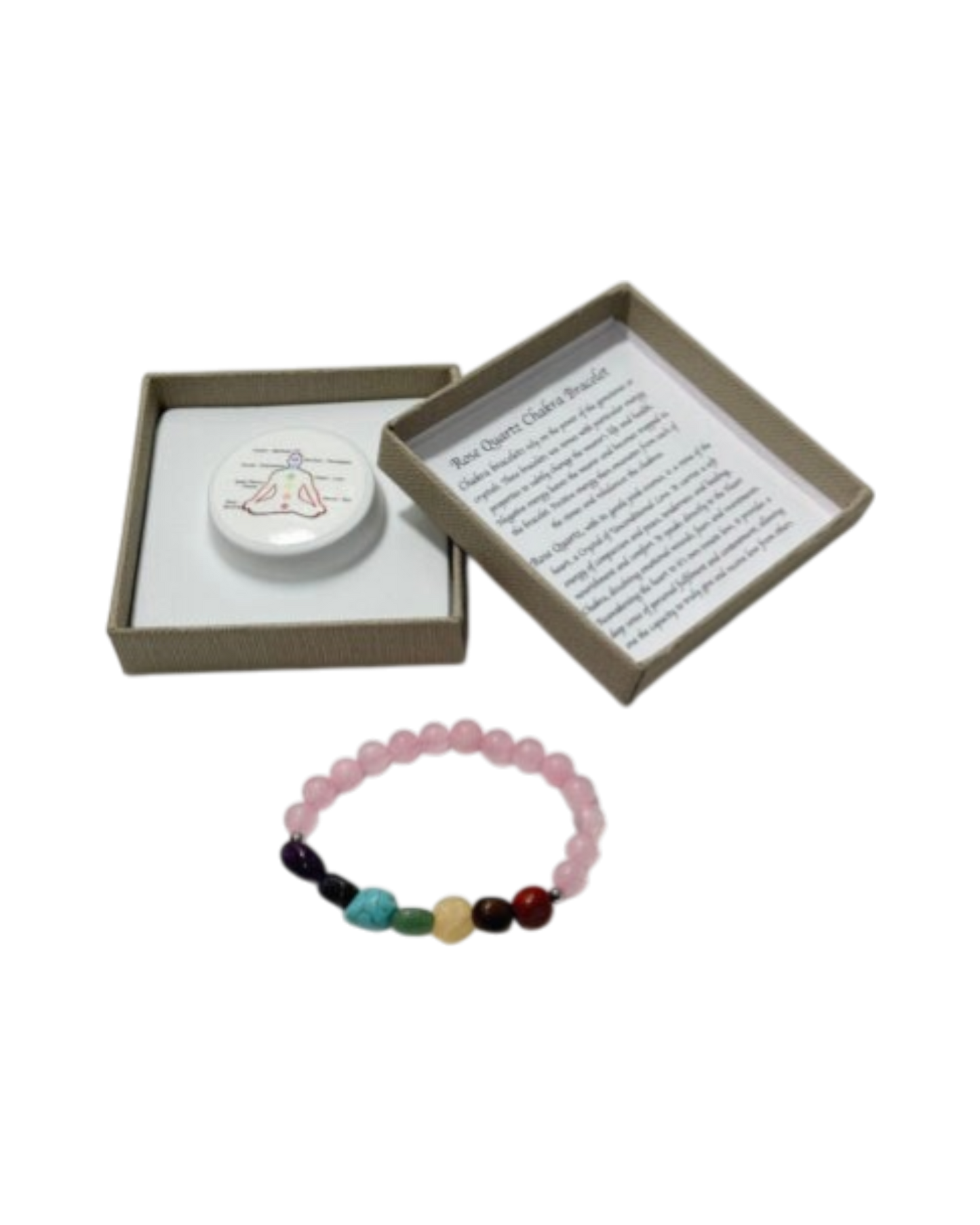 Chakra Tumblestones Bracelet Rose Quartz