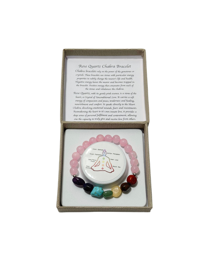 Chakra Tumblestones Bracelet Rose Quartz