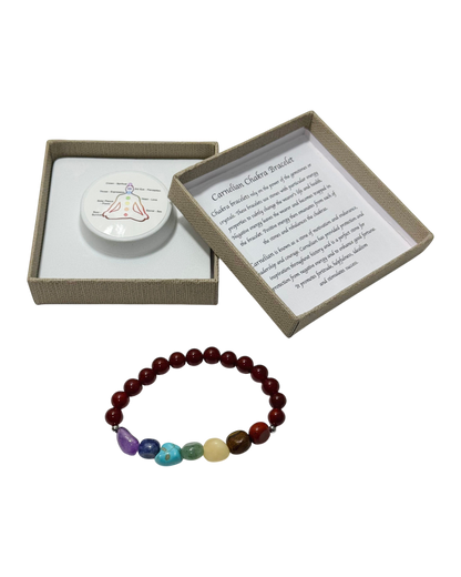 Chakra Tumblestones Bracelet Carnelian