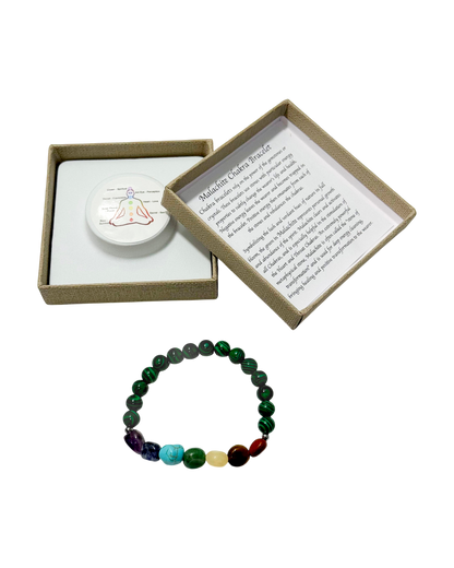 Chakra Tumblestones Bracelet Malachite