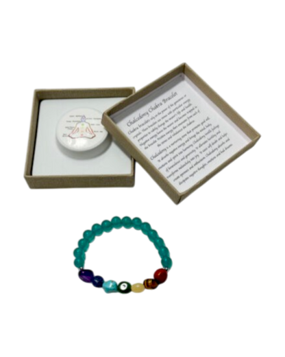 Chakra Tumblestones Bracelet Chalcedony
