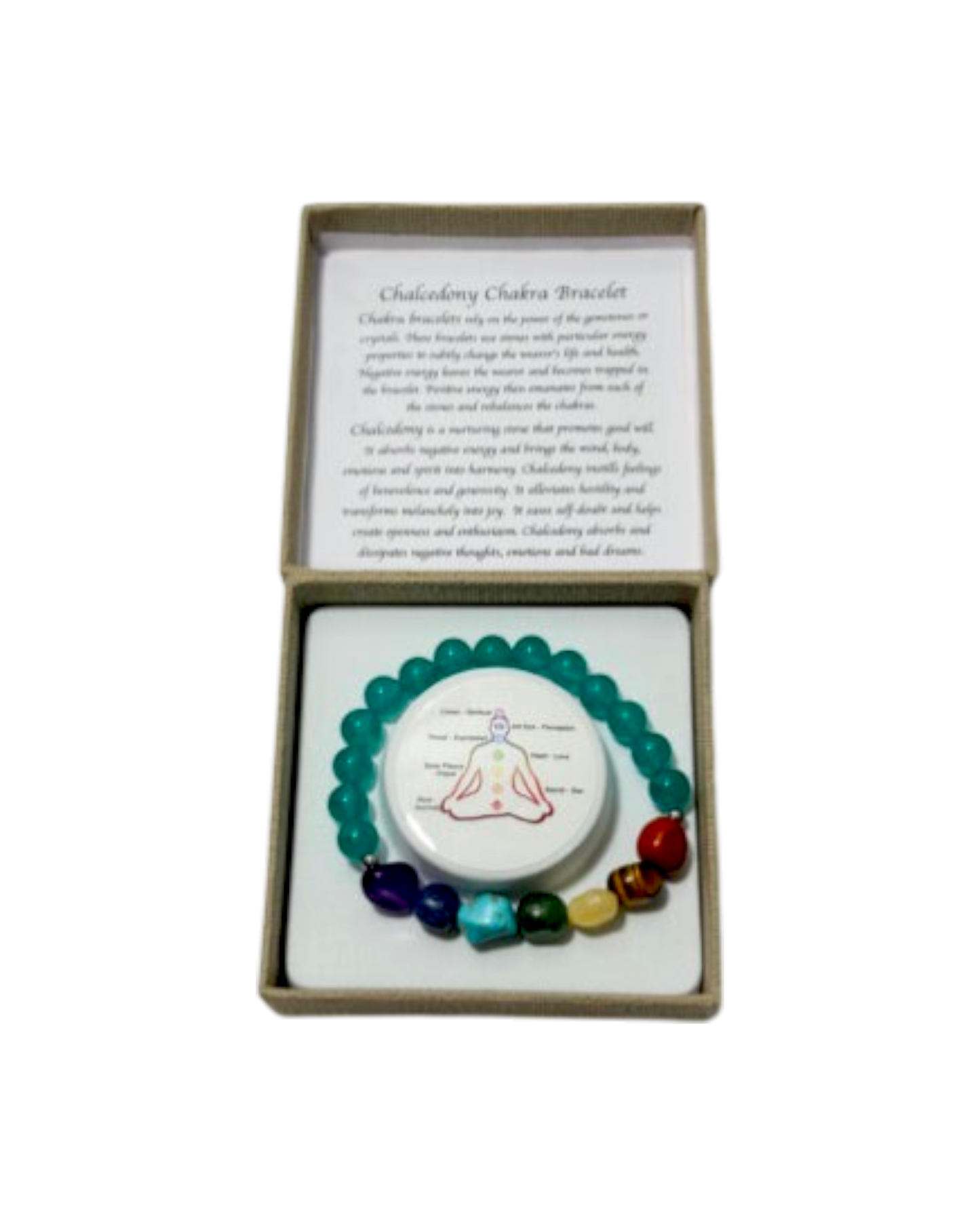Chakra Tumblestones Bracelet Chalcedony
