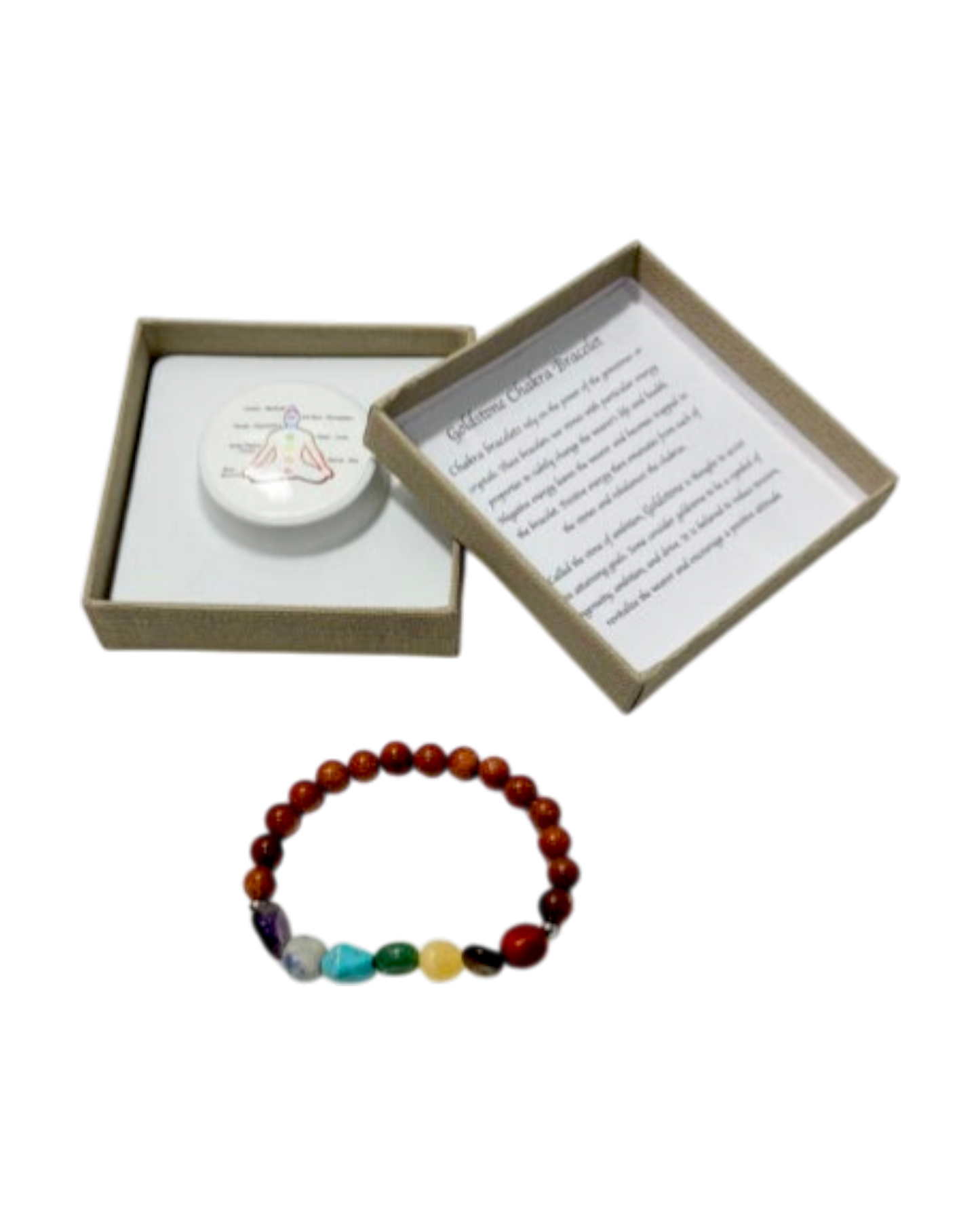Chakra Tumblestones Bracelet Goldstone