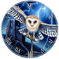 Heart of the Storm Owl Clock