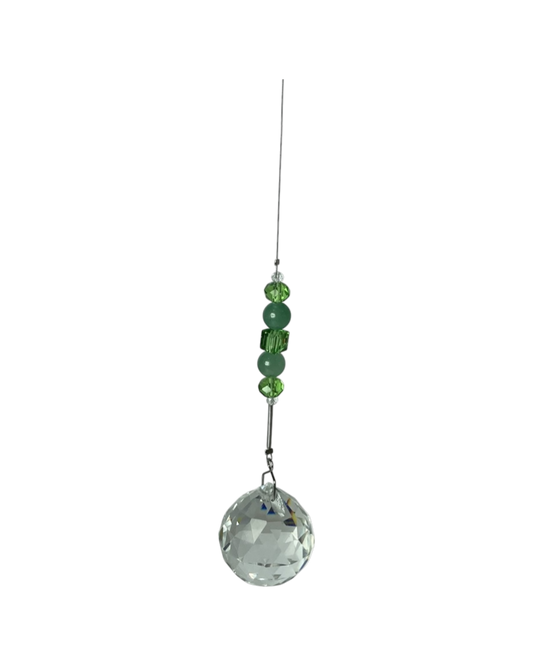 Aurora Crystal with Aventurine Good Luck