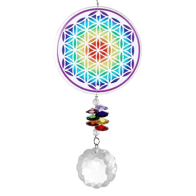 Crystal Sundrop Prism - Flower Of Life