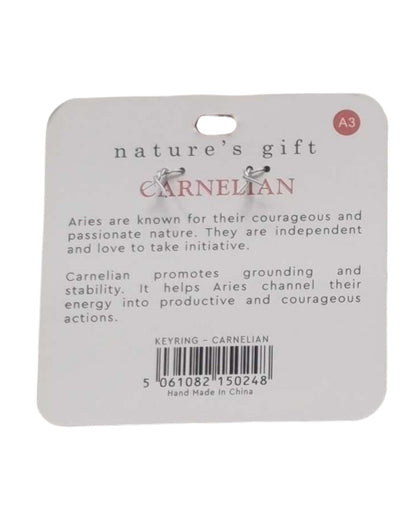 Carnelian- Aries Keyring
