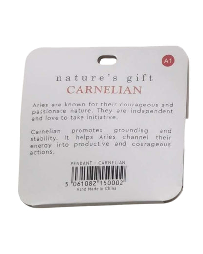 Carnelian- Aries Pendant