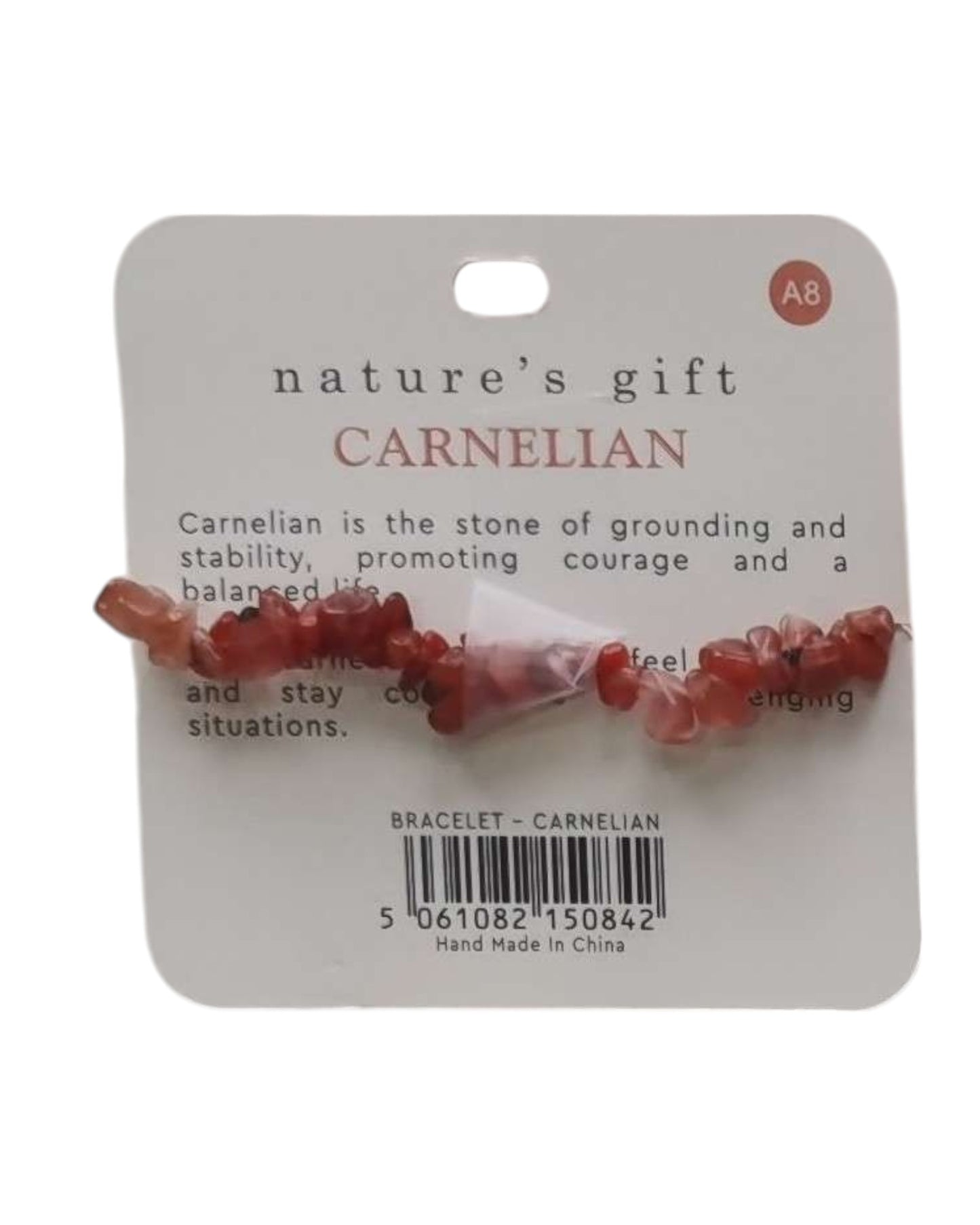 Carnelian- Grounding & Stability Bracelet