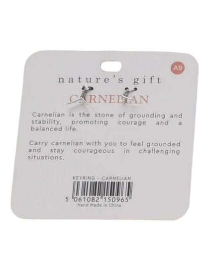 Carnelian- Grounding & Stability Keyring