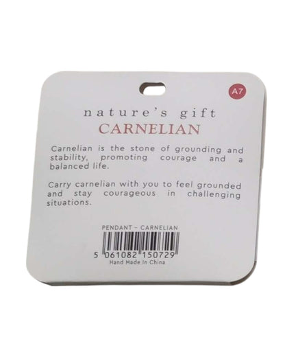 Carnelian- Grounding & Stability Pendant
